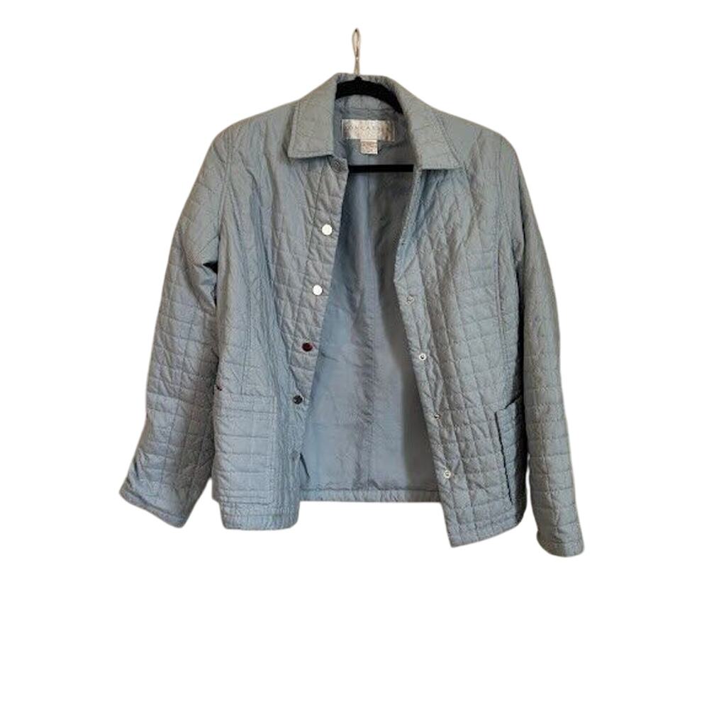 Doncaster Women's Light Blue Size 4 Quilted Jacket Casual Cozy